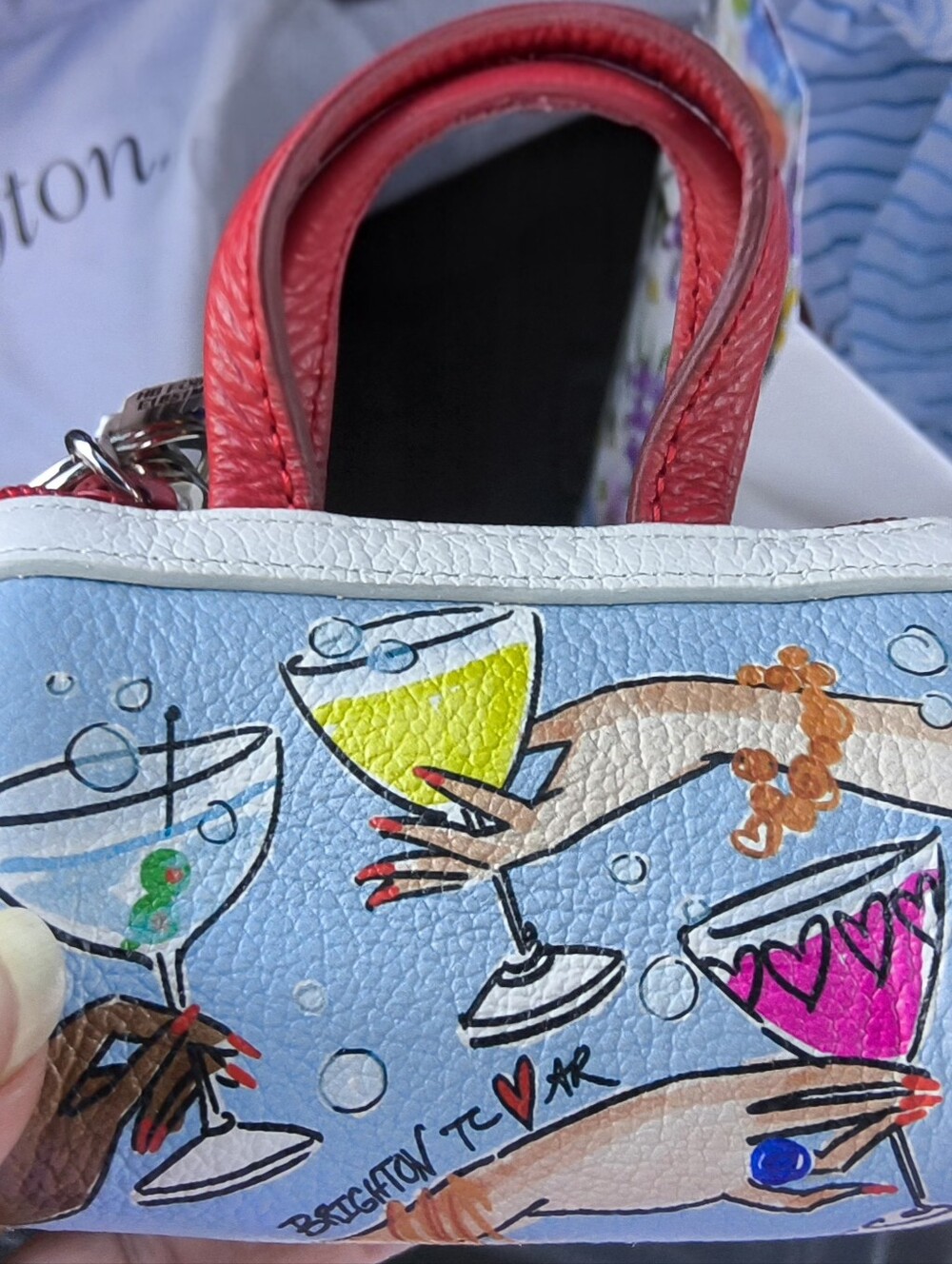 Brighton Fashionista Cover Girls Duffle Handbag Fob